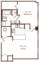 Transit 14 Floor Plan at Metro67, Tennessee, 38103