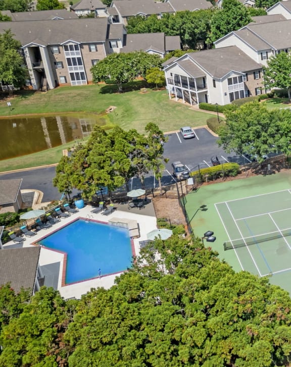 Aerial View of Highland Lakes