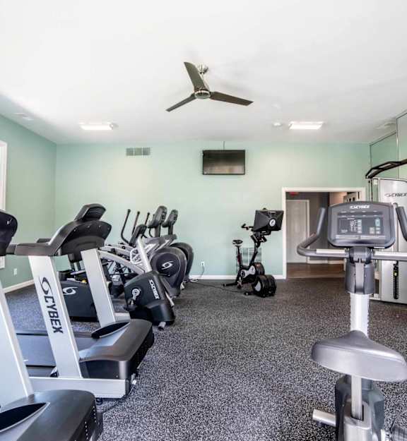 Workout equipment at Barrington Estates Apartments, Indiana, 46260