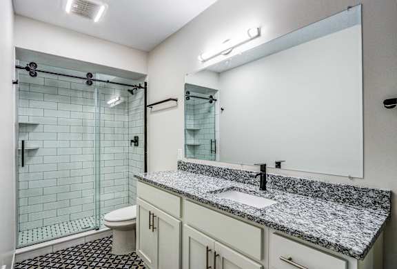 Bathroom with Shower Cabin at San Sofia Luxury Apartments, Cleveland