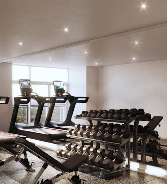 Gym at Ophelia on Queen Apartments, Ontario