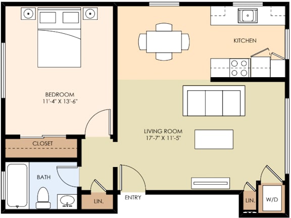 A floor plan of a 110 square meter apartment with 1 bed, 1 bath, and 16 square meters of balcony.