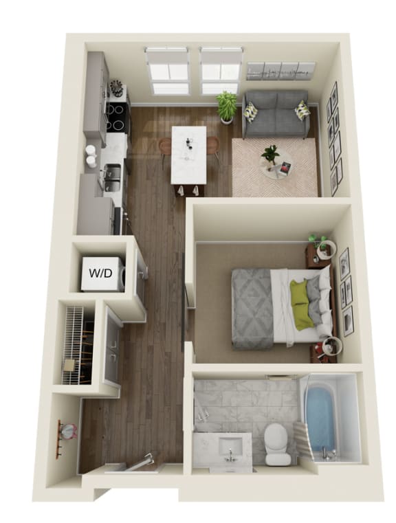 Floor Plan  Finch Floor Plan at Dillard Apartments, Fargo, North Dakota 58102