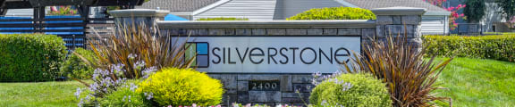 a building with a sign that says silverstone in front of it