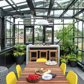 Muir Apartments Greenhouse with Seating
