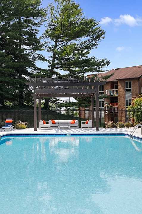 Pool Side Relaxing Area at Westwinds Apartments, Annapolis, Maryland