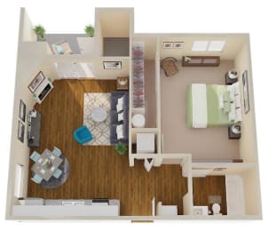 The Reserve at Bucklin Hill Apartments Skagit 3D Floor Plan