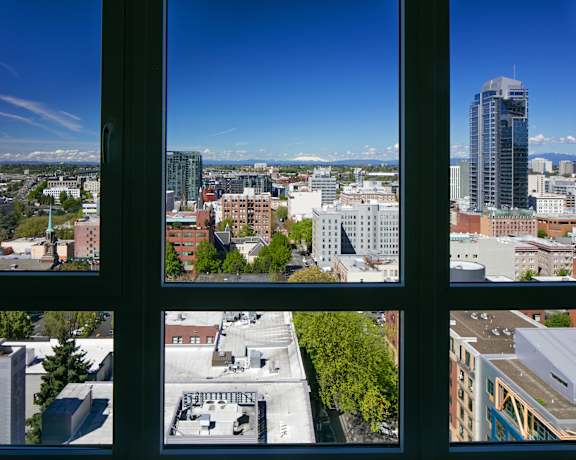 City & Mountain Views