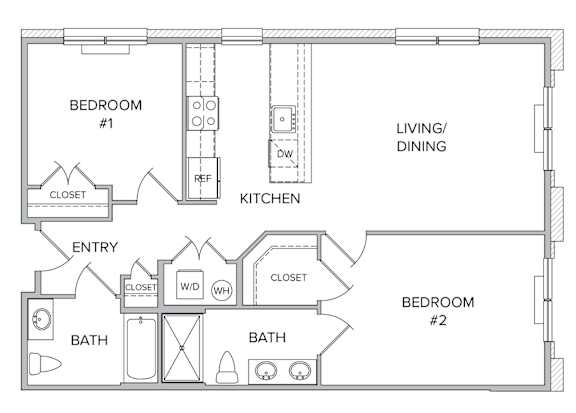 luxury rental studio one two bedroom apartments at city line east in jersey city Hudson county nj new jersey near nyc new York city