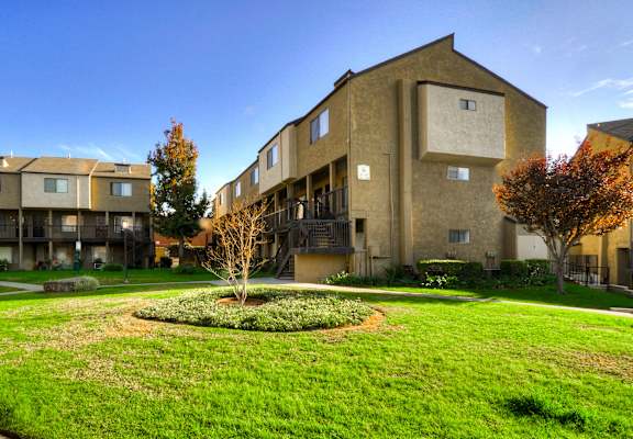 Lush Green Outdoors at Highlander Park Apts, California