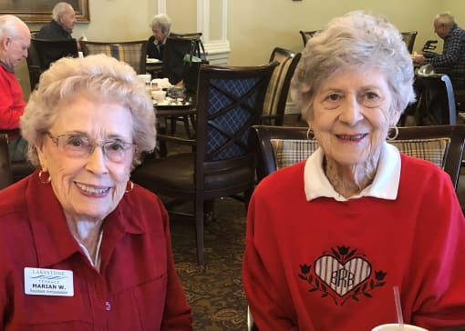 Friend connections are made at Lakestone Terrace Senior Living