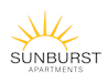 a minimalist sun logo on a neutral background