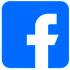 A blue Facebook logo on a black background.
