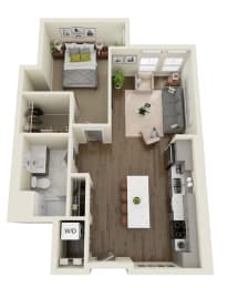 Floor Plan  Burley Floor Plan at Dillard Apartments, Fargo, North Dakota 58102