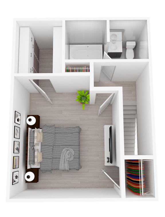 THG 2 bedroom 2nd floor at Townhomes at Gateway, Pennsylvania