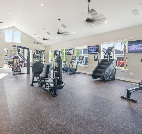 the gym at the estates apartments  at Palm Grove, Ellenton, FL, 34222