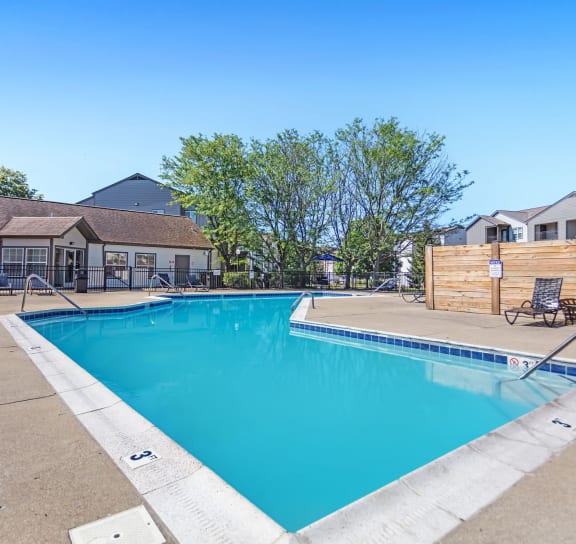 the swimming pool at our apartments