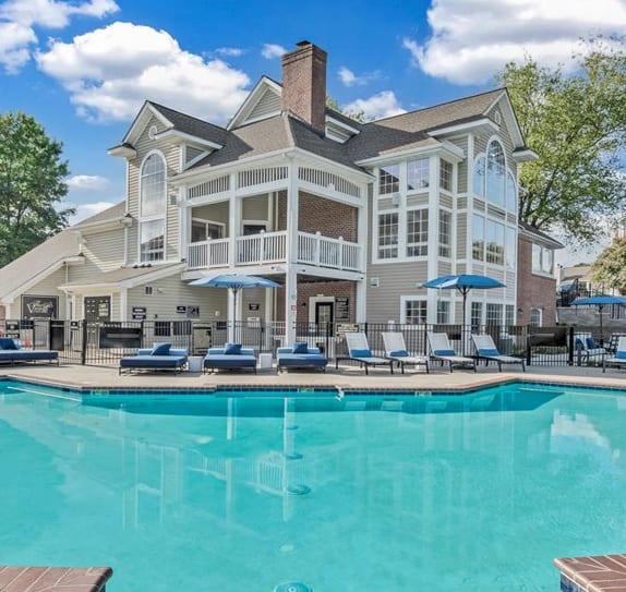swimming pool at The Vinings Apartments in Richmond, VA 23234