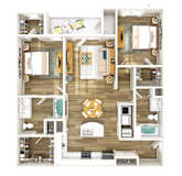 The Carolinian Apartments in Wilson, North Carolina Two Bedroom Floor Plan