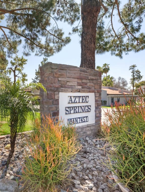 Entry Sign to Aztec Springs