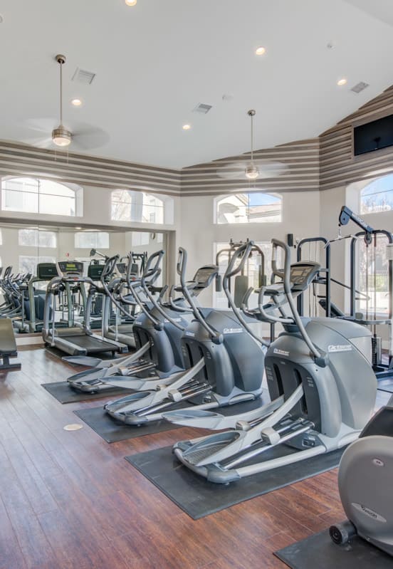 our state of the art gym is equipped with a variety of cardio equipment