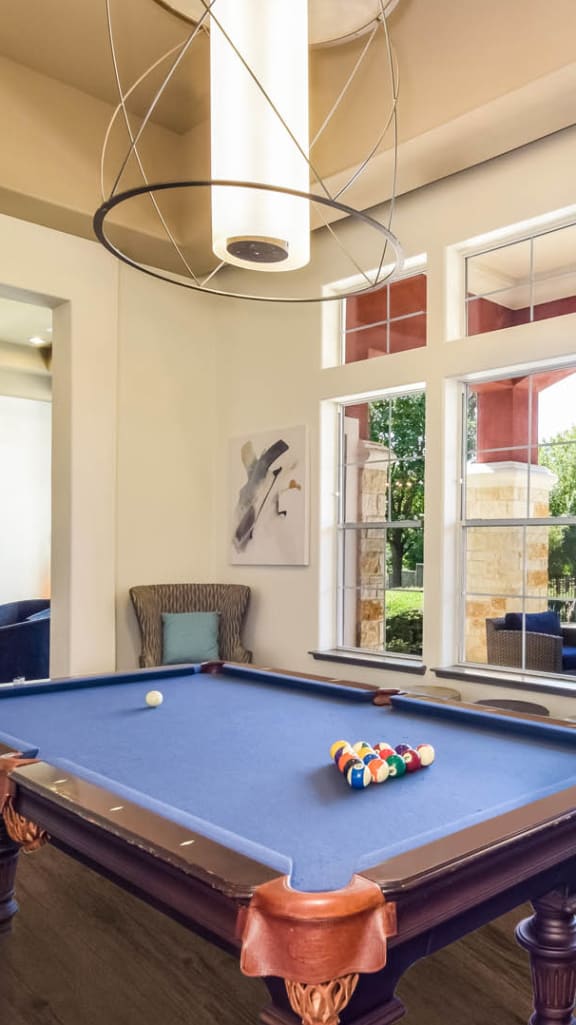 pool table inside game room at City North