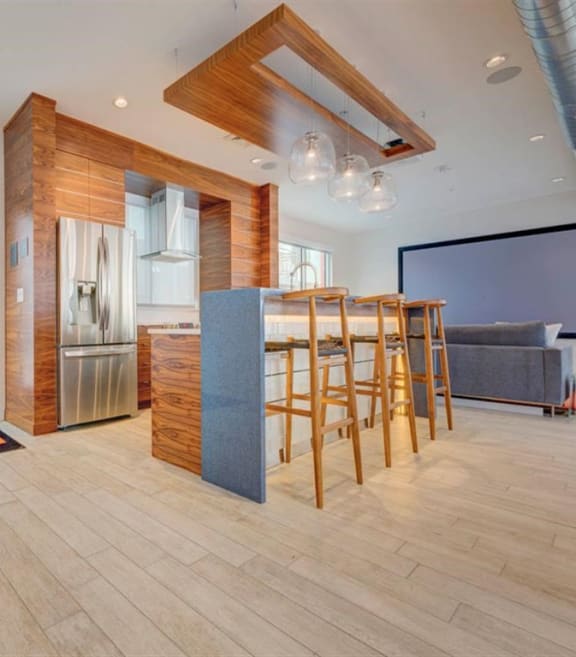 Clubroom Kitchen for Residents at Element 31 Apartments
