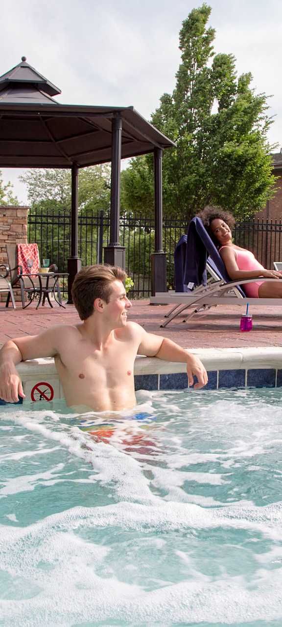 Pool at apartments in East Lansing MI | Off Campus Housing with pool