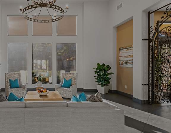 Resident clubhouse social areas - Foothills at Old Town Apartments