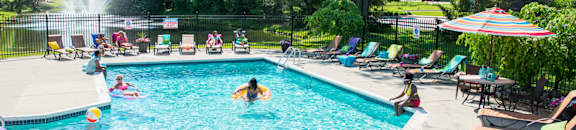 Pool at Arbor Glen Apartments in East Lansing, MI near Michigan State University.