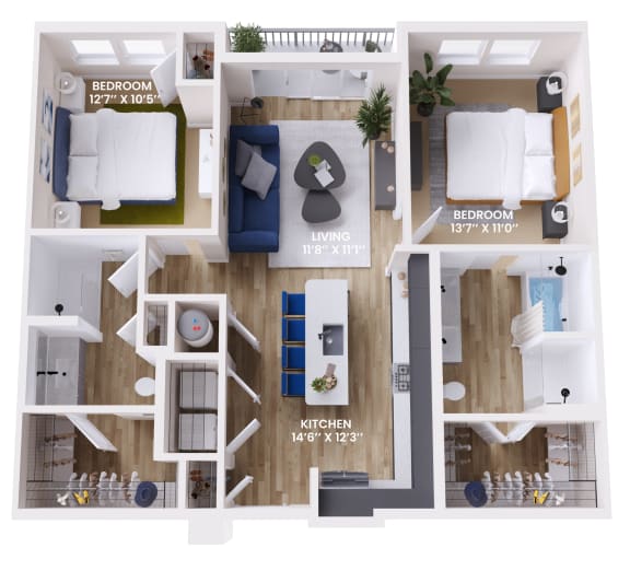 2 bed 2 bath at Aura Vegas Apartments, Las Vegas, NV