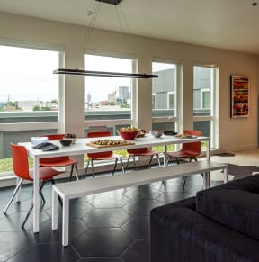 Muir Apartments Rooftop Lounge with Kitchen