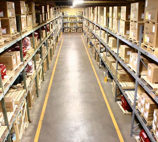 Warehouse shelving and products