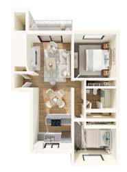 Parker Landing Apartments in Renton, Washington B2 Floor Plan