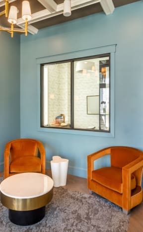 Comfy Seating in Leasing Office