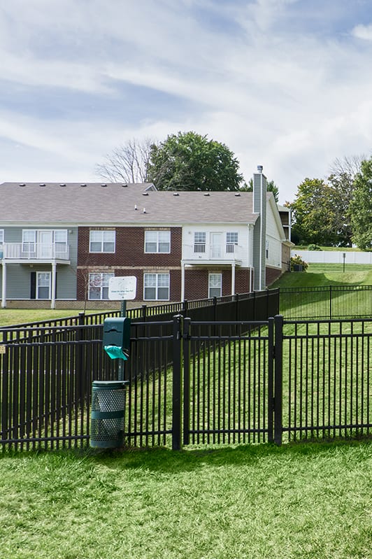 pet park at an apartment property