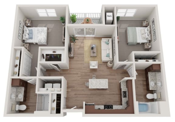 2-Bedroom 2-Bath