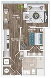 A2A Floor Plan at Sinclaire on Seminary, Alexandria, VA