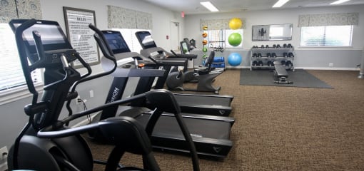 View of gym equipment