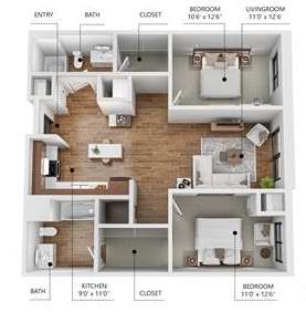 C2 Floor Plan at Soll, Iowa