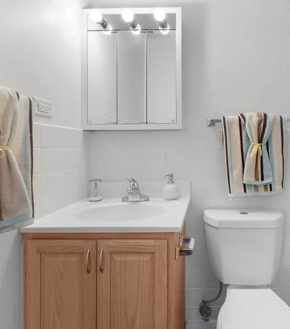 Bathroom at St Charles Square Apartments, Carol Stream, IL, 60188