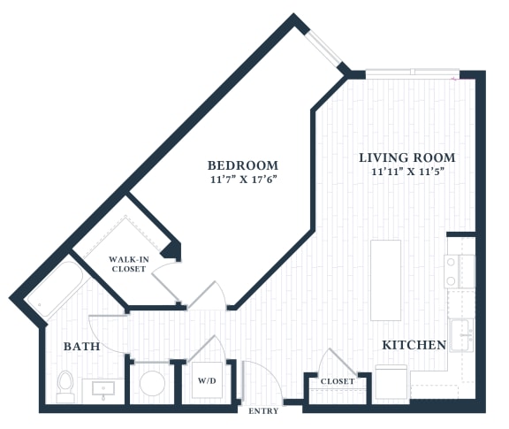 bedroom floor plan | the mansions on the park  at Brentford at The Mile, Tysons, 22102