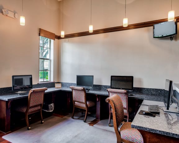 Community business center  at Estates at Heathbrook, Florida, 34474