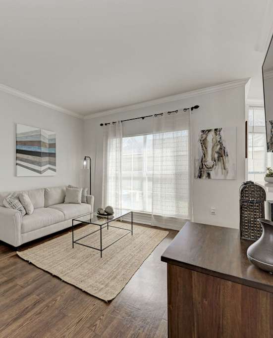 image of living room with hardwood floors