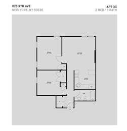  Floor Plan C Line 2 Bed 1 Bath
