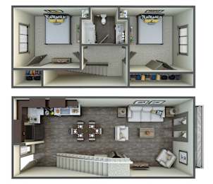 Sherwood Renovated Floor Plan at Forest Hills Racquet Club, Augusta, GA