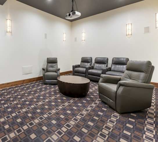Theater Room at Avena Apartments, CO