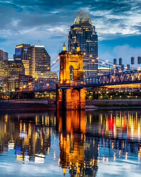 Downtown Cincinnati at The Overlook at Ft. Thomas, Kentucky, 41075