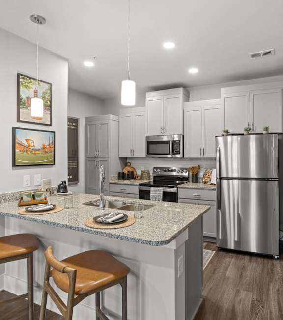 Included balcony at Falls at Meehan Apartments