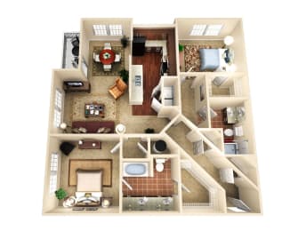 Floor Plan  The District at Greenville Apartments